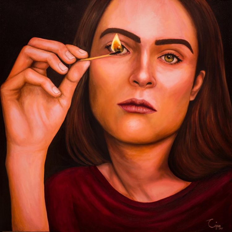 "سکوت":تحلیلی بر نقاشی های هونیا عباسی